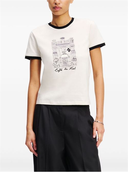 T-shirt donna maniche corte Karl Lagerfeld | A2W17087B09